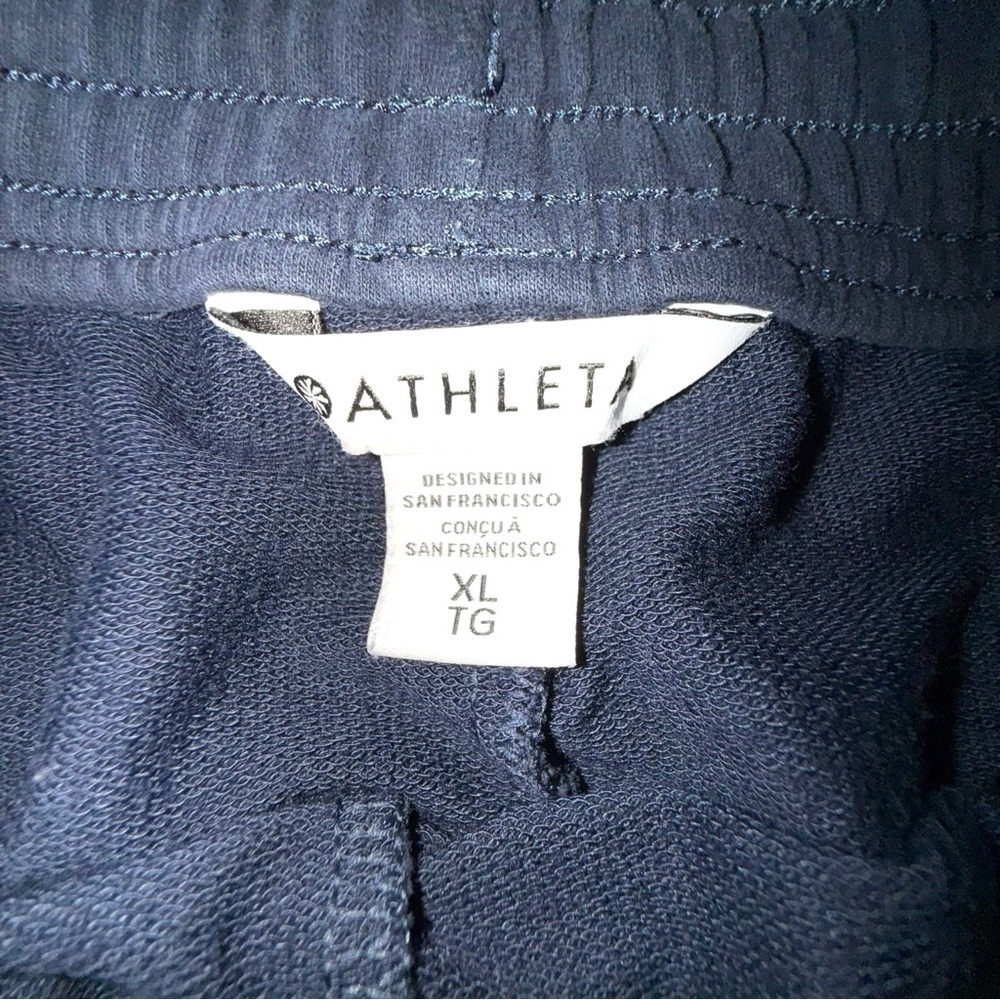 ATHLETA Retroterry Mid Rise Jogger - Navy XL - Picture 5 of 10